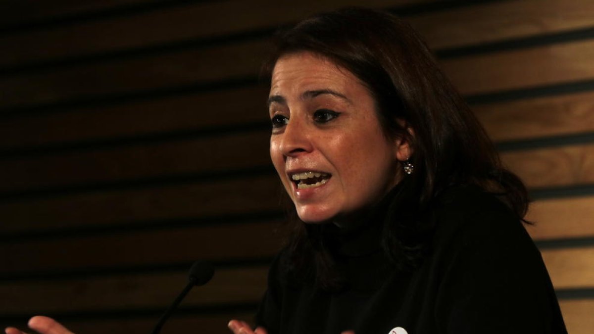 La portaveu del PSOE al Congrés, Adriana Lastra