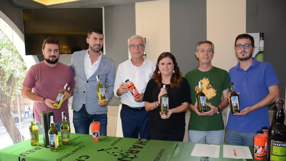 Carme Rodríguez, el martes pasado, en la presentación del Chartreuse de Santa Tecla y el Tau.