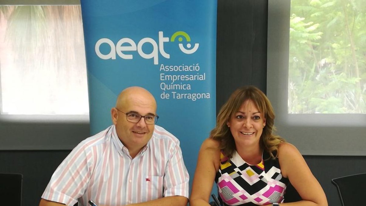 Juan Pedro Díaz, Gerente del AEQT, y Ana Maria Macho, Directora de Indaga O'Callaghan Detectives Privados