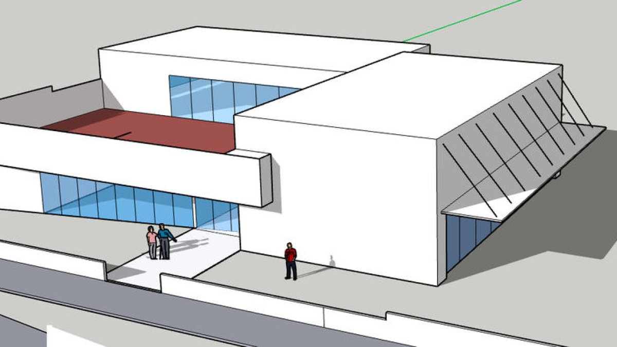 Imagen del proyecto del nuevo centro.
