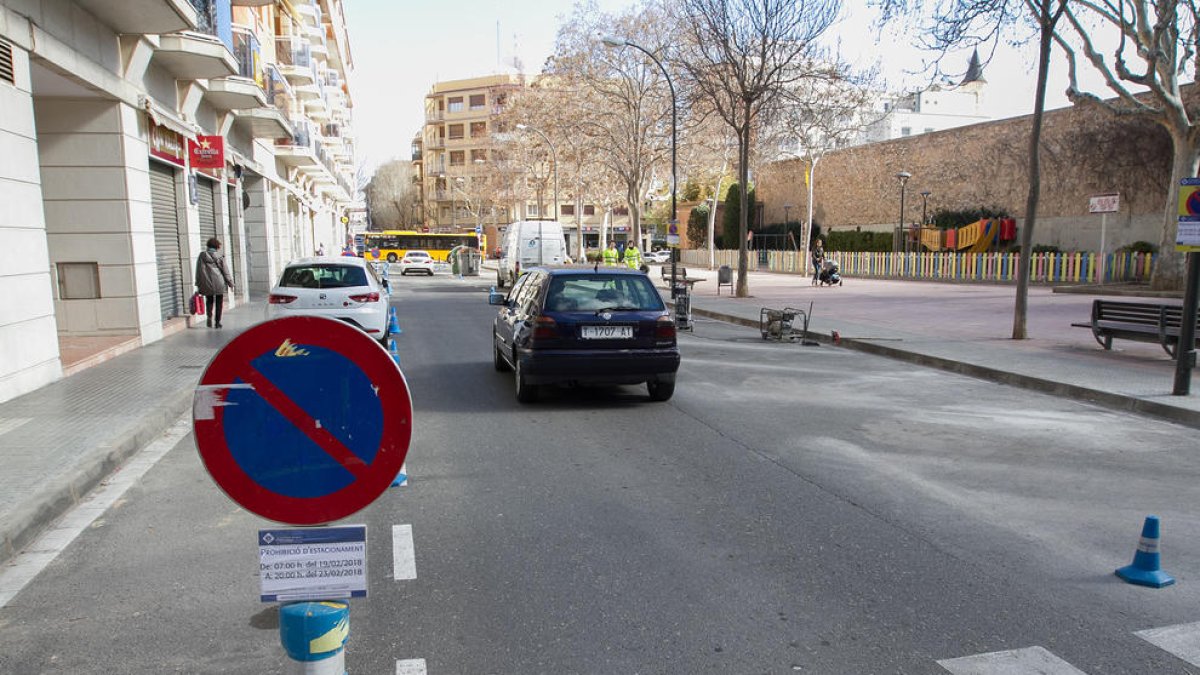 Gran parte de los actos se harán en la calle de Sant Joaquim, que recientemente ha cambiado de sentido.