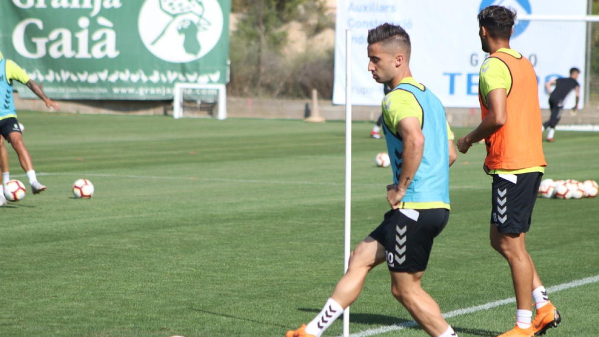 Omar Perdomo, entrenant aquesta setmana.