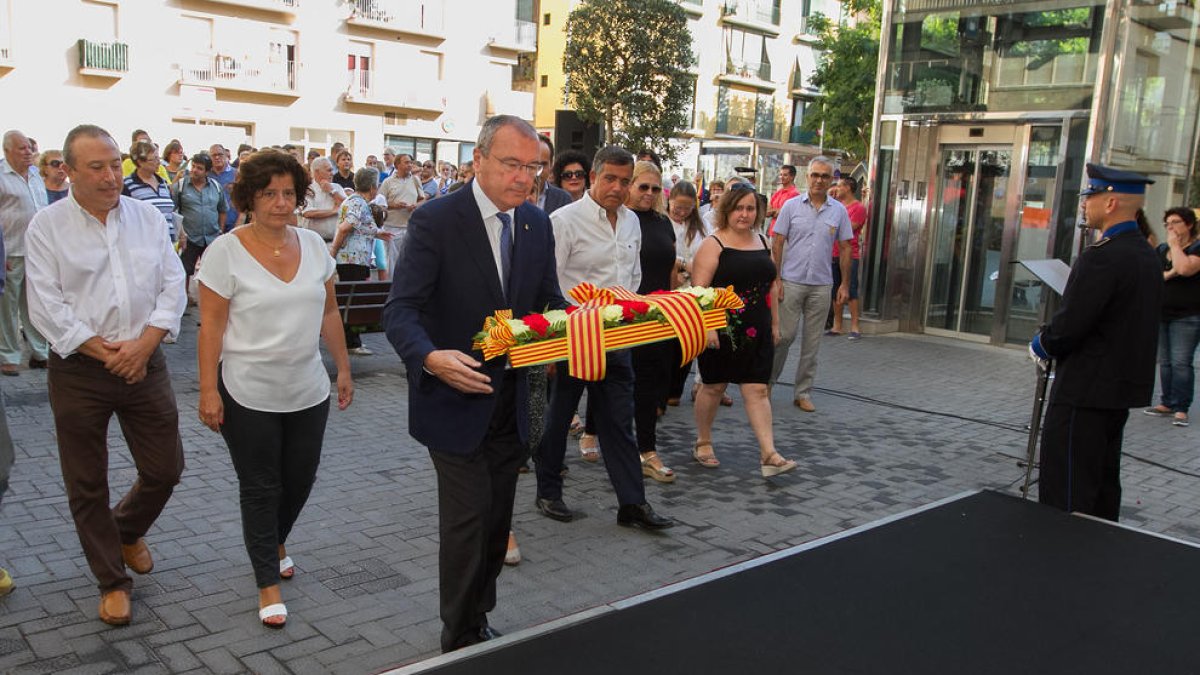 Imagen de archivo del acto institucional del 11 de septiembre en Reus.