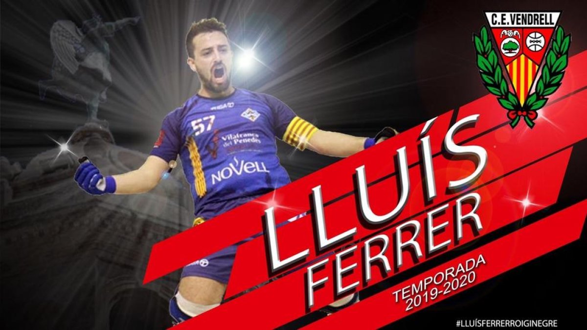 Lluís Ferrer, procedente del Vilafranca, es una de las nuevas incorporaciones del CE Vendrell de cara a la próxima campaña.
