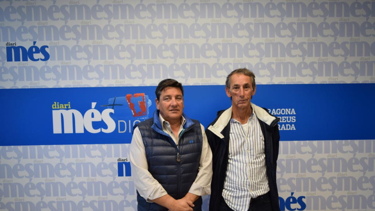 Jordi Duch i Abel Perea, tresorer i president del Club de Vela Platja Llarga respectivament.