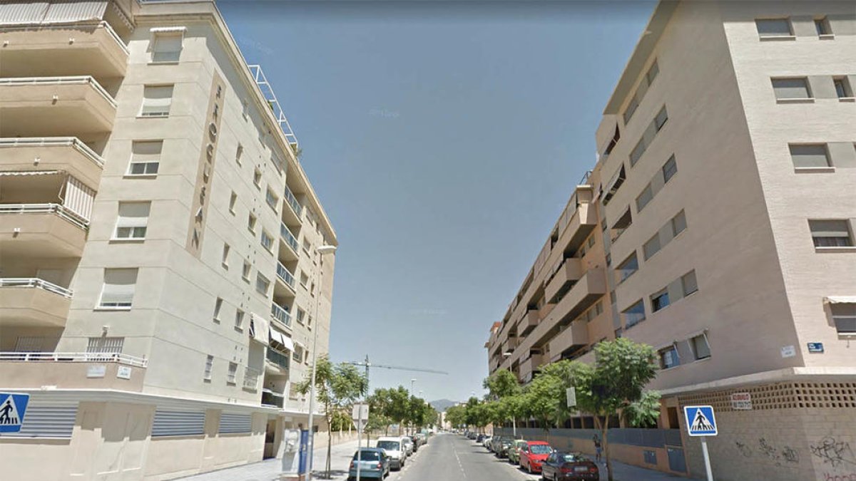 Calle Jalón de Málaga, donde se ha producido el suceso.