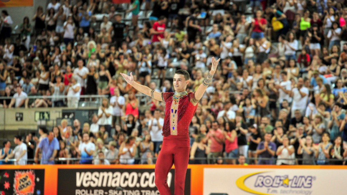 Sergio Canales en el Icesport Arena de Harsefeld.