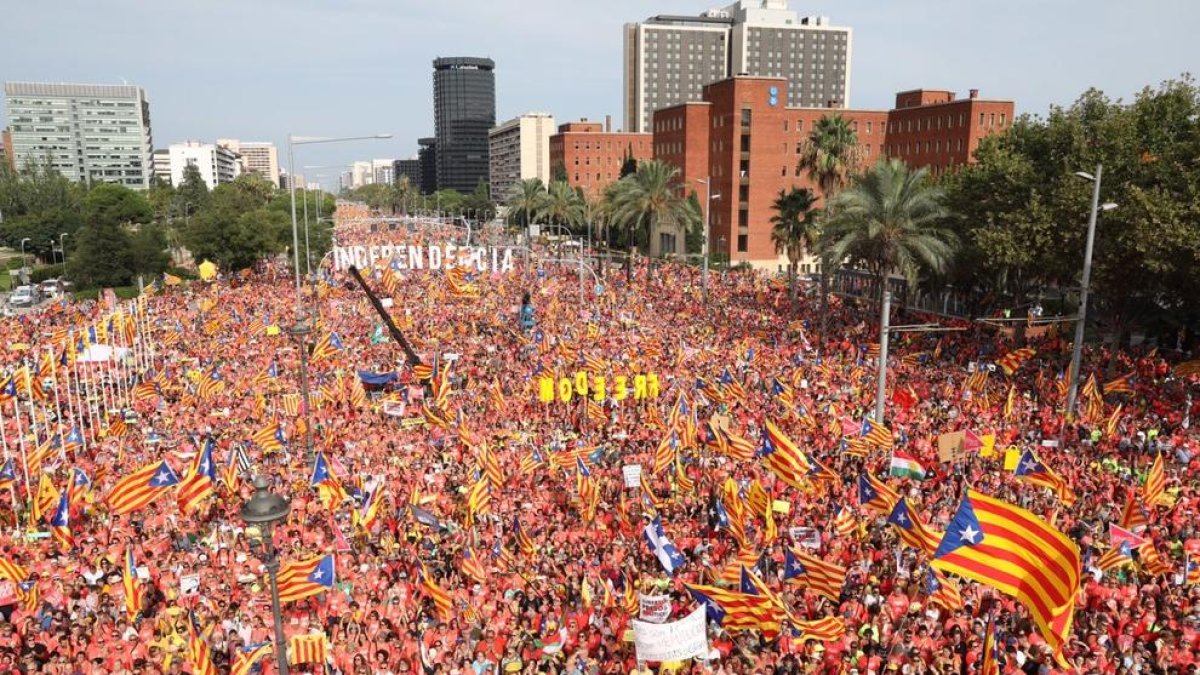 Imagen de la Diada de 2018.