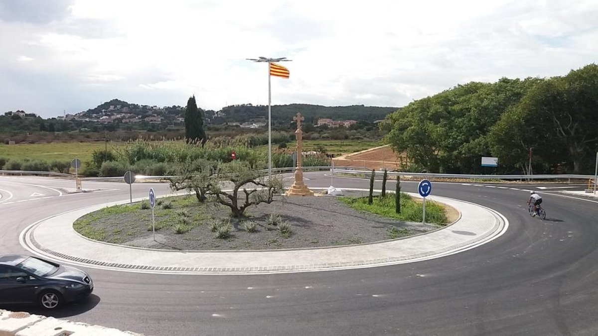 Image de la nueva rotonda de la Riera de Gaià.