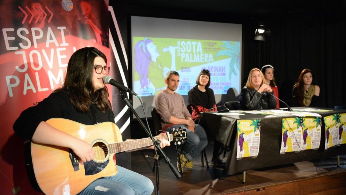 Imatge de la presentació de la programació del Festival Sota la Palmera 2019.