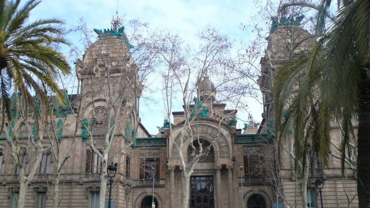 Imatge d'arxiu del Palau de Justícia que acull l'Audiència de Barcelona.