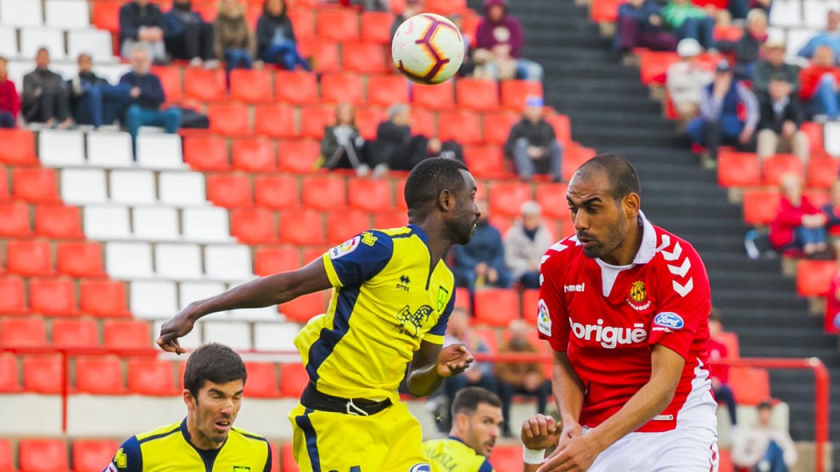 Fali, durant el Nàstic-Numancia disputat al Nou Estadi el passat mes d'abril, que va finalitzar amb victòria grana (2-0).