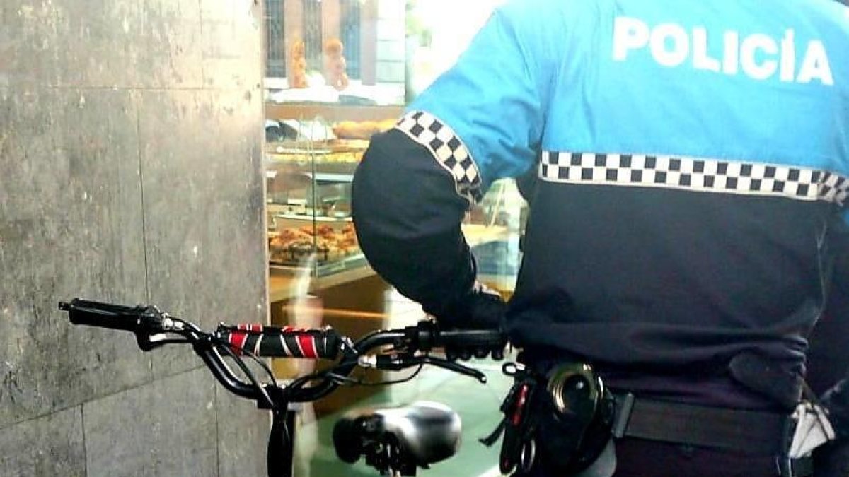 Imagen del patinete requisado por la policía local de Valladolid.