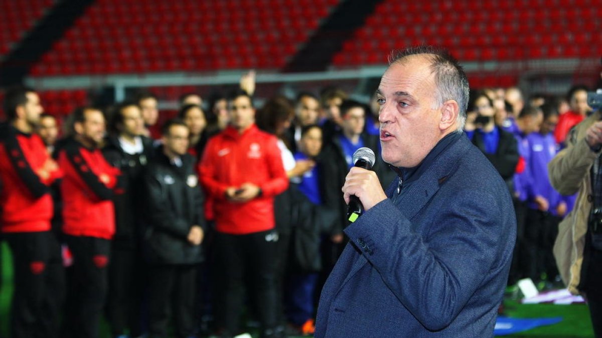 Javier Tebas va inaugurar, divendres, la segona edició de LaLiga Genuine al Nou Estadi.