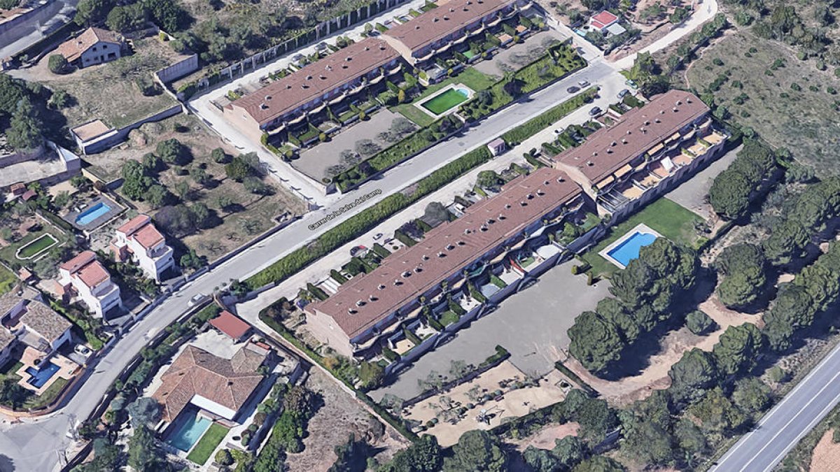 Imagen aérea de una de las urbanizaciones de Castellvell del Camp.