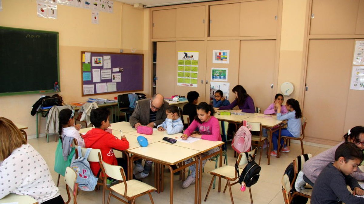 Una de les aules de primària de l'Escola Institut Mediterrani de Tarragona.