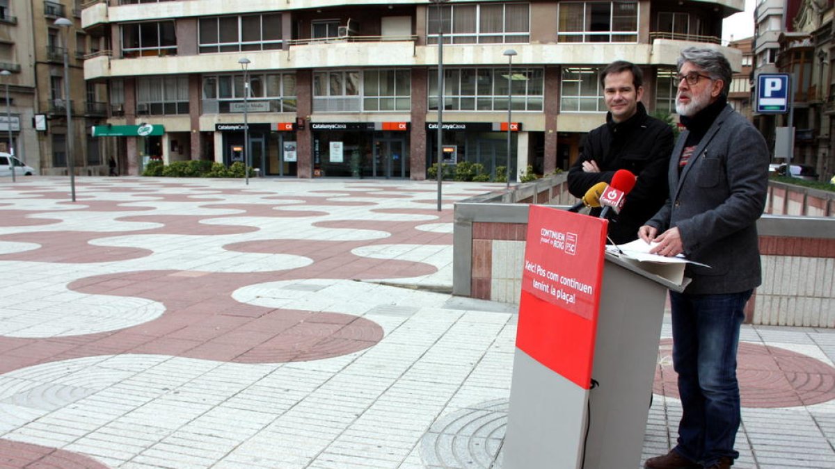 Els socialistes Eric Roig i Manel de la Vega