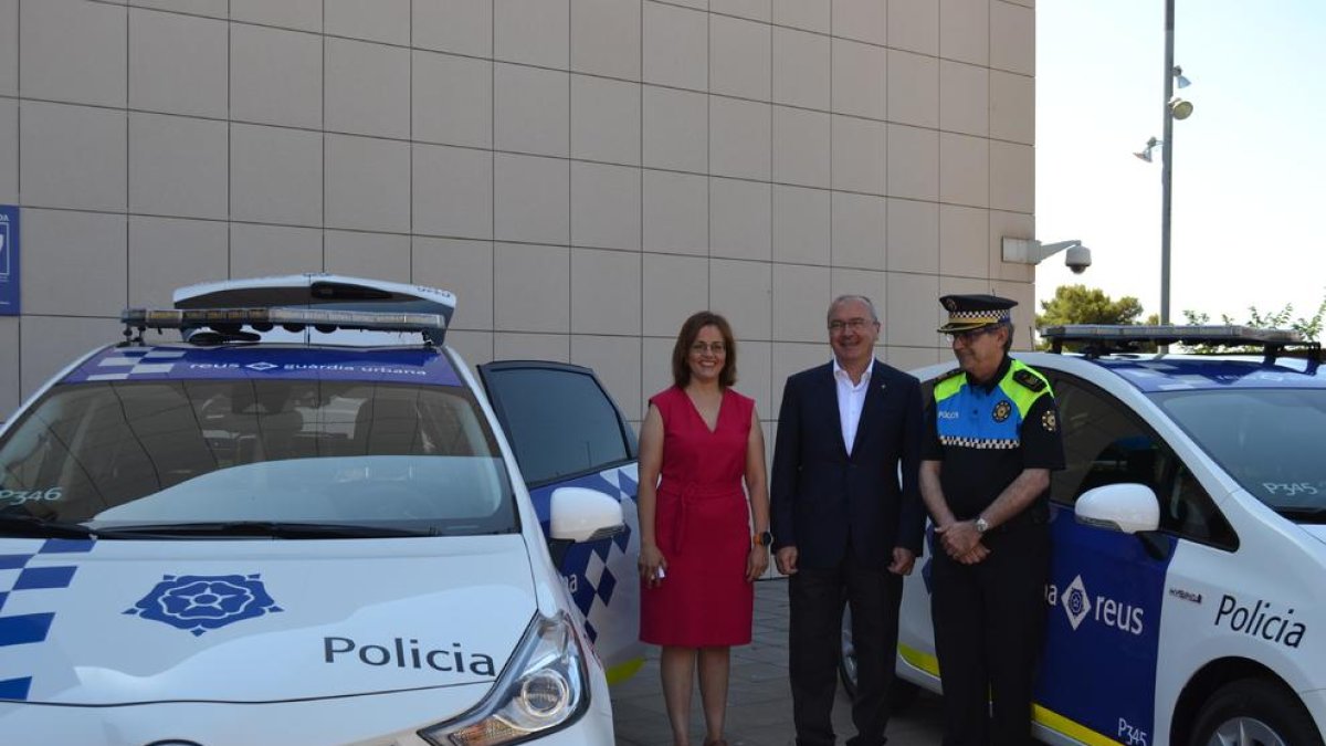 Imatge de la presentació dels nous vehicles de la Guàrdia Urbana.