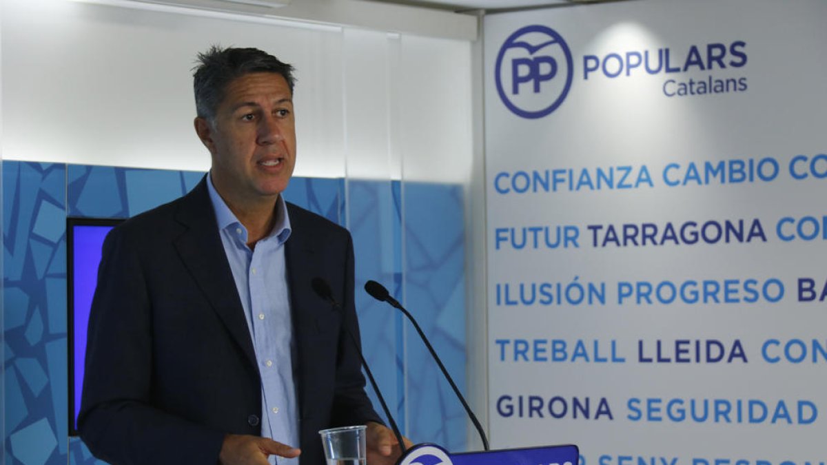 Imagen del presidente del PPC, Xavier García Albiol.