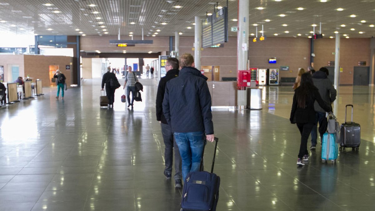 Una imatge d'arxiu de l'interior de l'Aeroport, que van tancar el 2017 amb 1.022.964 usuaris.