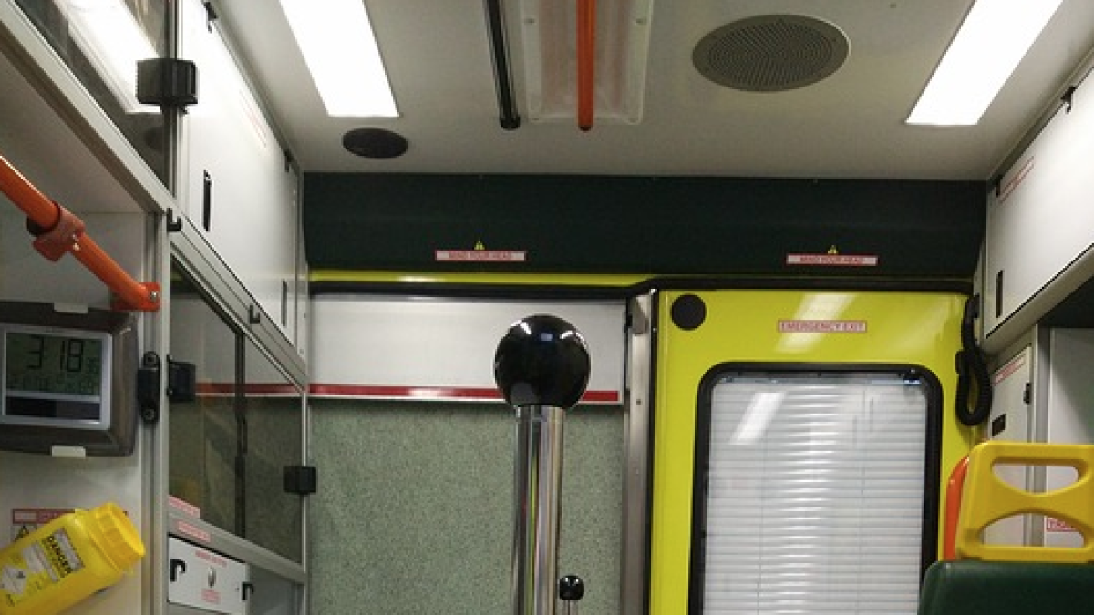 Imatge d'arxiu de l'interior d'una ambulància.