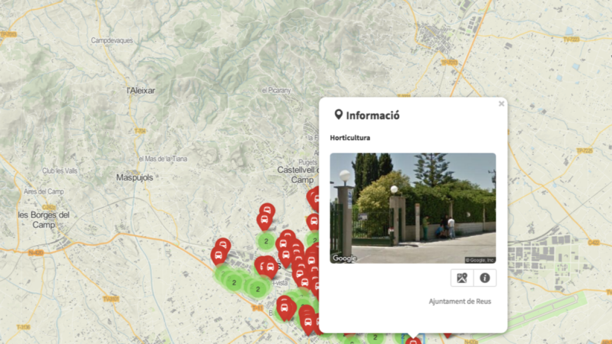 El Geoportal aporta informació de mapa i serveis.