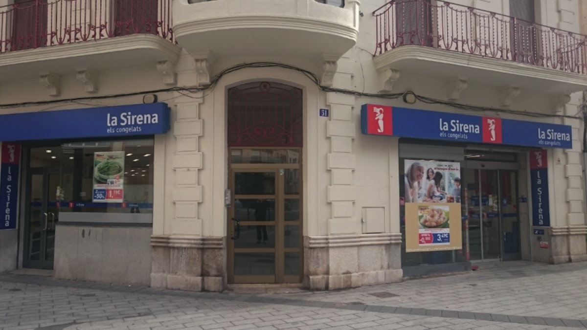 imatge de la botiga de la Sirena a la plaça Corsini de Tarragona.