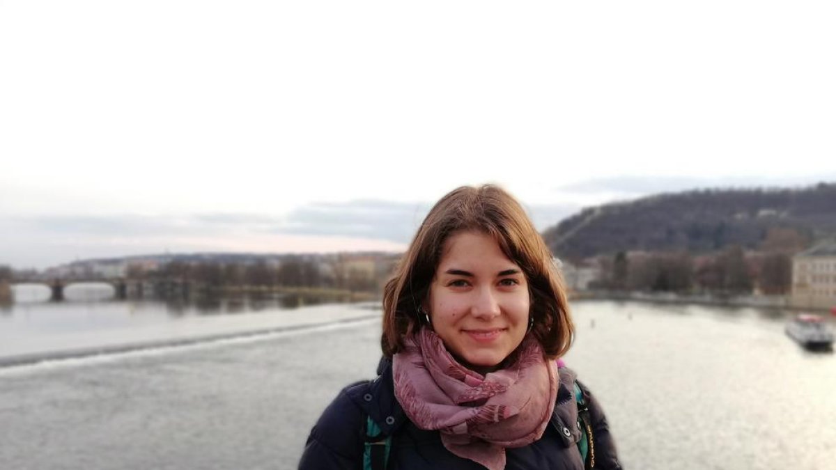 Imatge de la Júlia Garcia a Dresden, Alemanya, on es troba estudiant un màster.