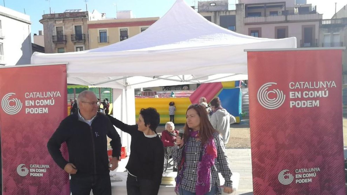 Un dels moments de l'acte celebrat aquest migdia