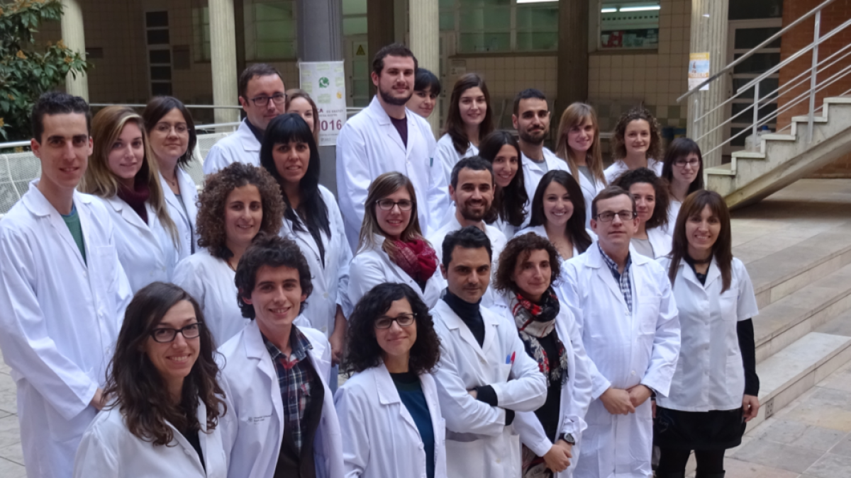 Foto de grupo de la Unidad de Nutrición Humana de la Universitat Rovira i Virgili (URV).