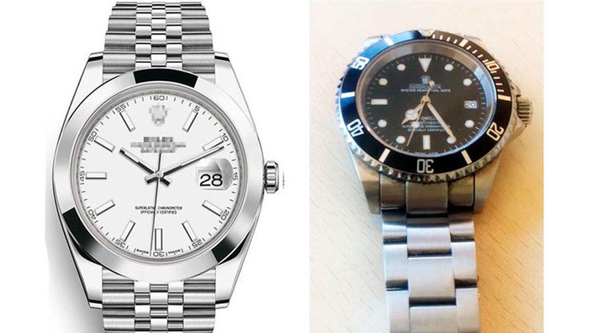 El reloj de la izquierda, valorado en 3.000 euros, fue sustituido por uno de muy poco valor.