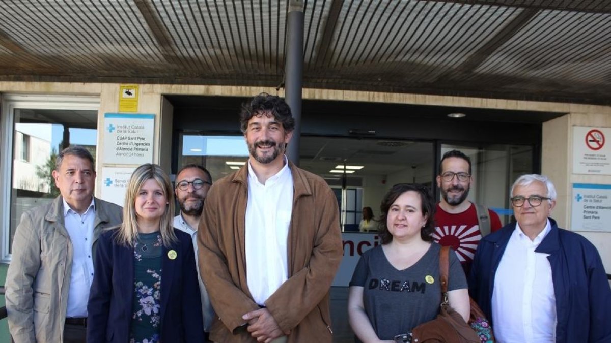 Llauradó y Descarrega visitaron, ayer, las instalaciones del CAP Santo Pere.