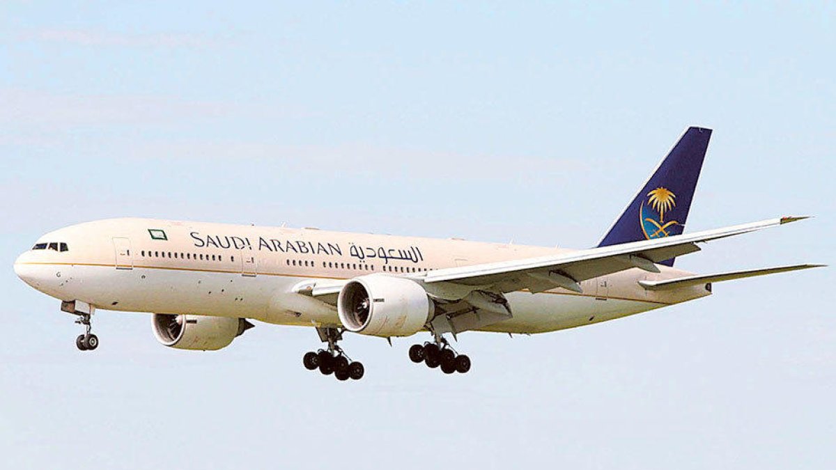 Imatge d'arxiu d'un avió de la companyia Saudi Arabian.