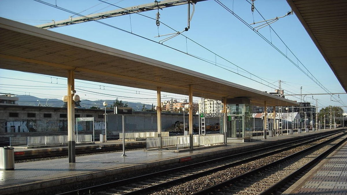 Imatge d'arxiu de l'estació de tren de Reus.