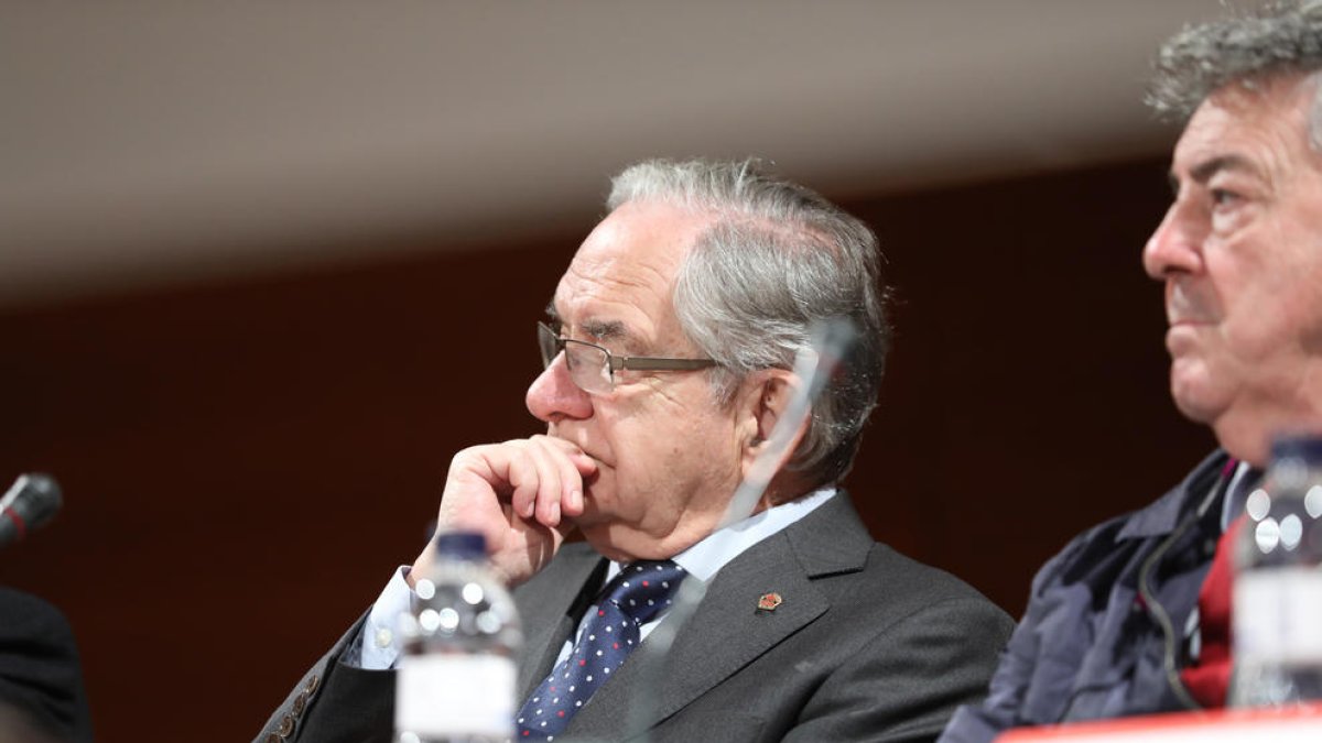 Antoni Vallverdú, en su última Asamblea Ordinaria del Consejo de Administración del Nàstic, el 27 de octubre del 2016.