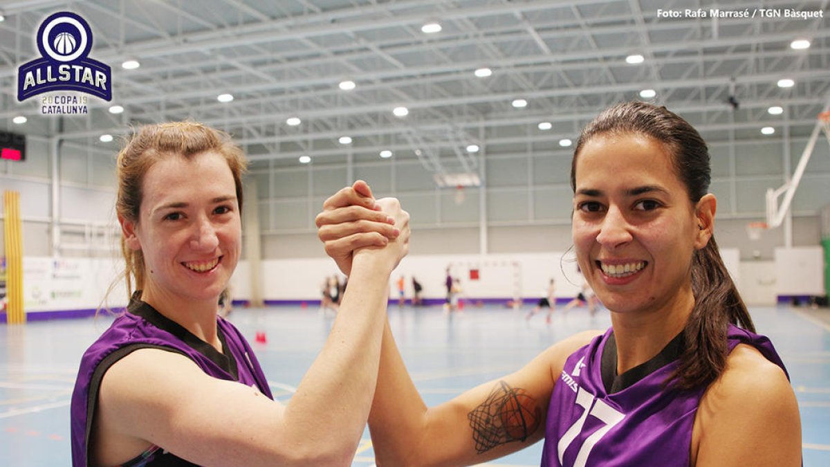 Laura Pascual y Cristina Peña del TGN Bàsquet participarán en el All star en Manresa.