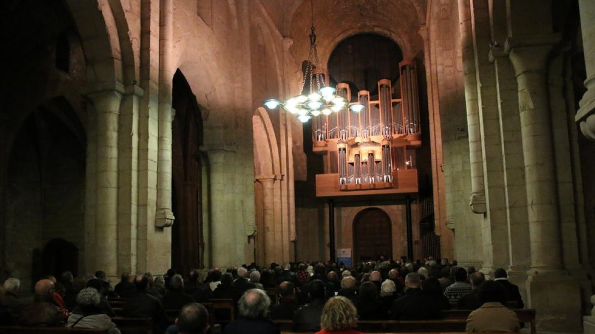 Imagen del concierto en el Monasterio de Poblet.