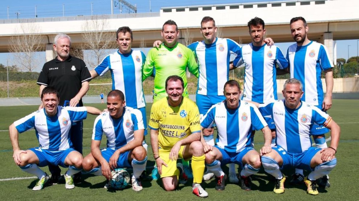 L'equip dels Veterans de l'Espanyol.