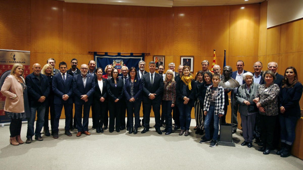 Imatge de l'acte institucional celebrat a la Sala de Plens de l'Ajuntament de Cambrils per cloure l'any Vidal i Barraquer.