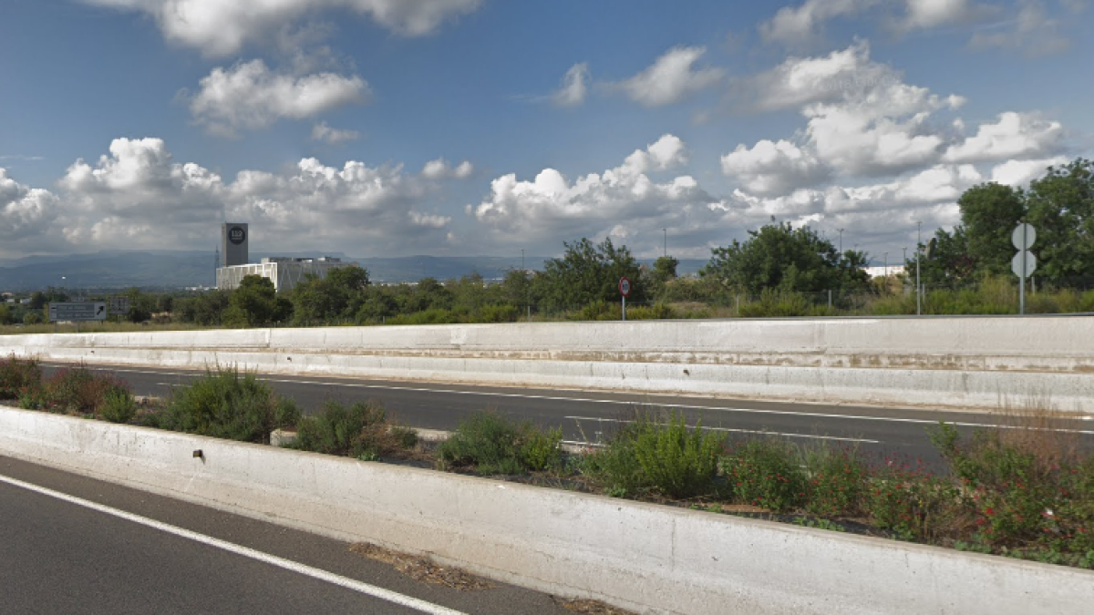 Una zona próxima al incendio