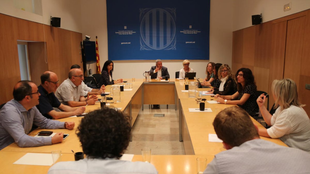 Pla general de la reunió del Consell de Direcció de l'Administració Territorial de la Generalitat a Tortosa. Imatge del 17 de juliol de 2019