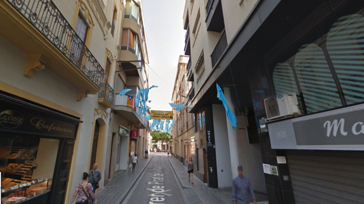 El carrer de Prat de la Riba, un dels que seran objecte de remodelació.