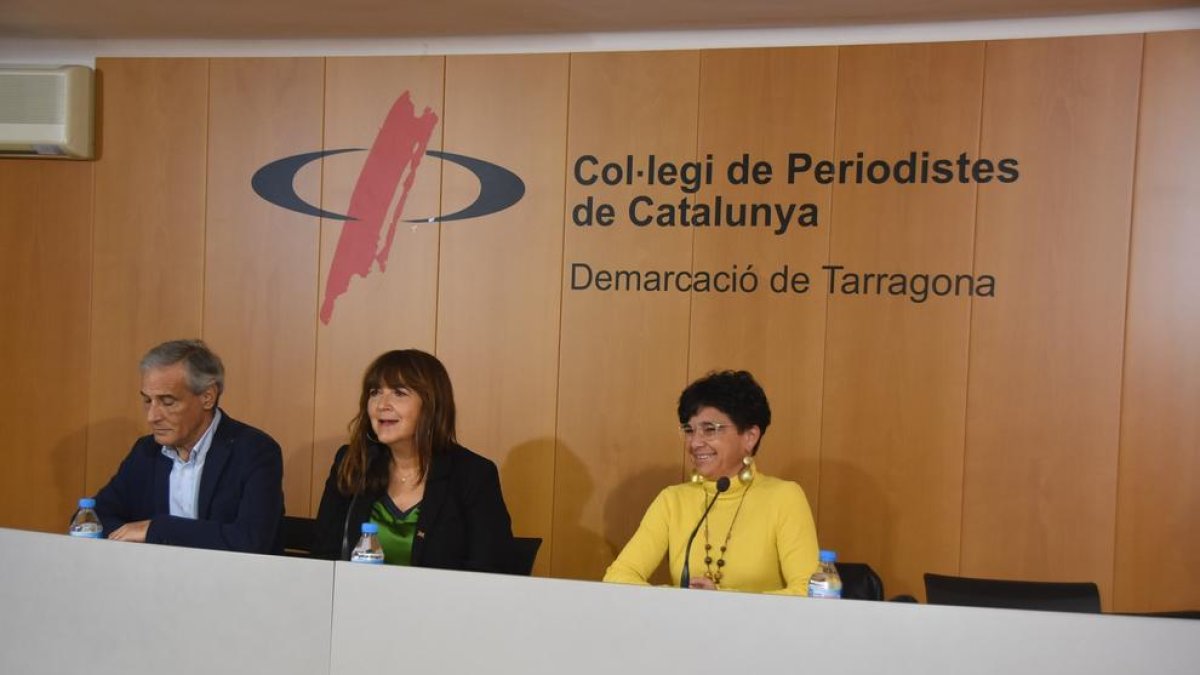 De izquierda a derecha: Josep Bertran, Coia Ballesté y Núria Batet.