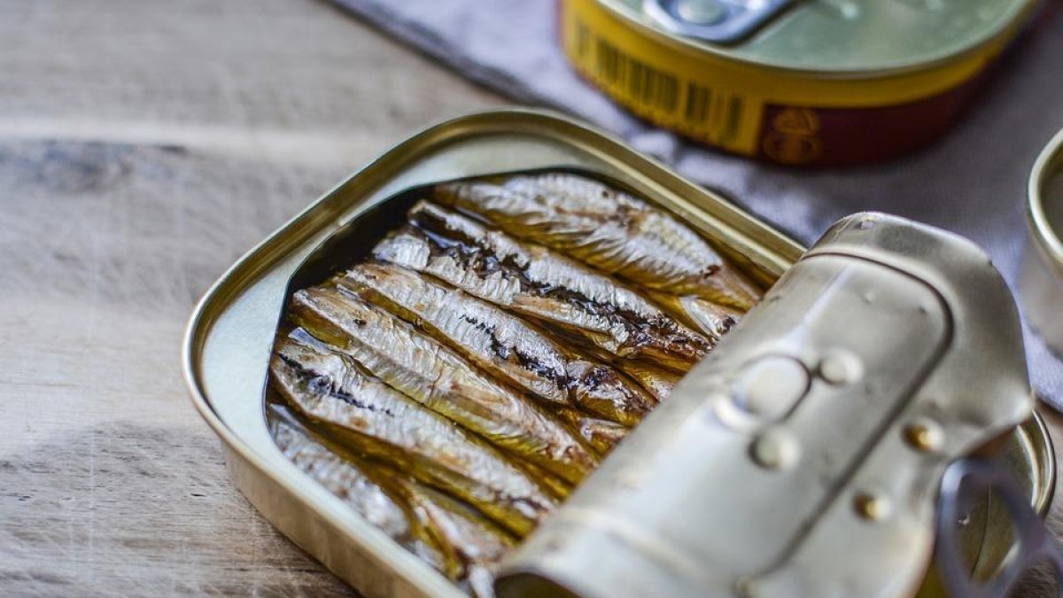 Imagen de archivo de una lata de sardinas.