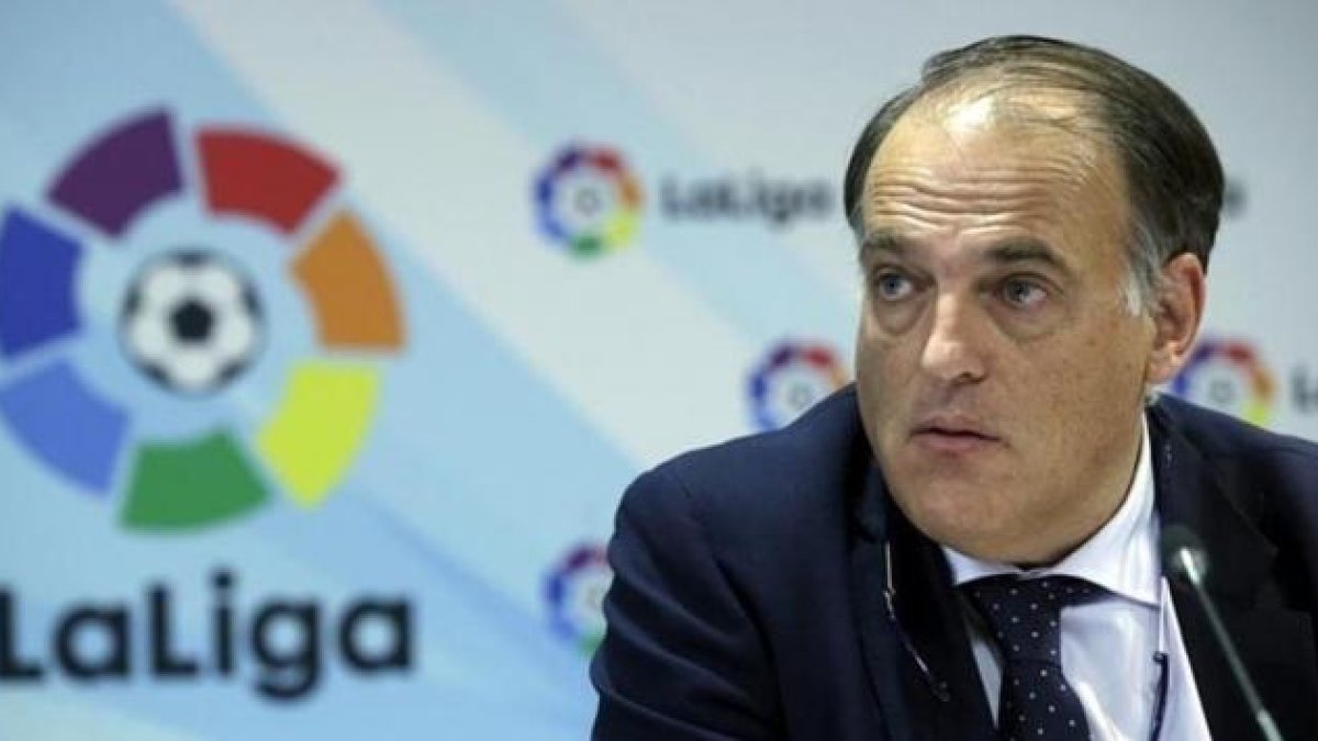 El presidente de LaLiga, Javier Tebas.