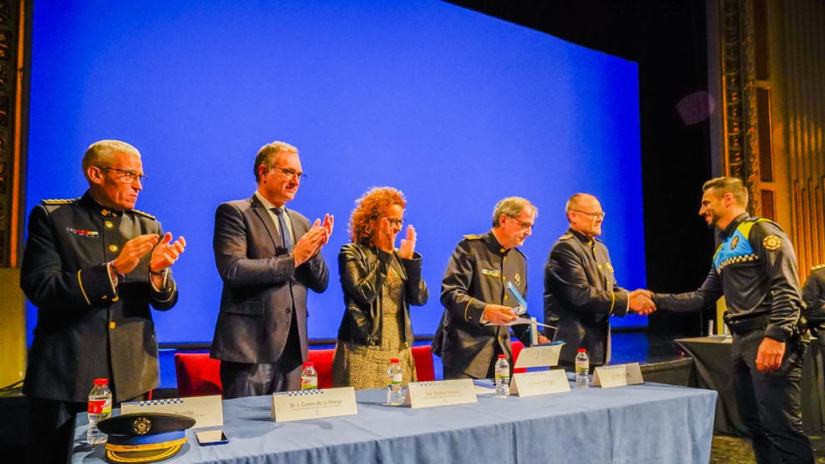 Un instant de l'acte que es va celebrar ahir.