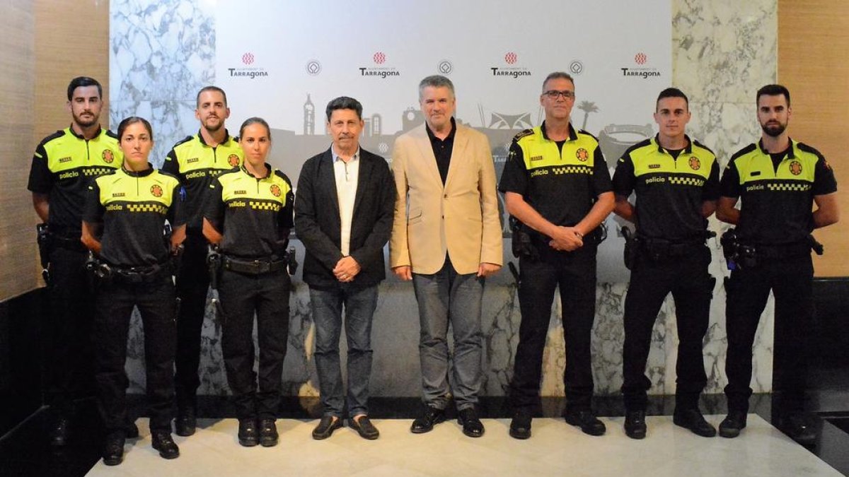 Imatge de la presentació dels nous agents de la Guàrdia Urbana de Tarragona.