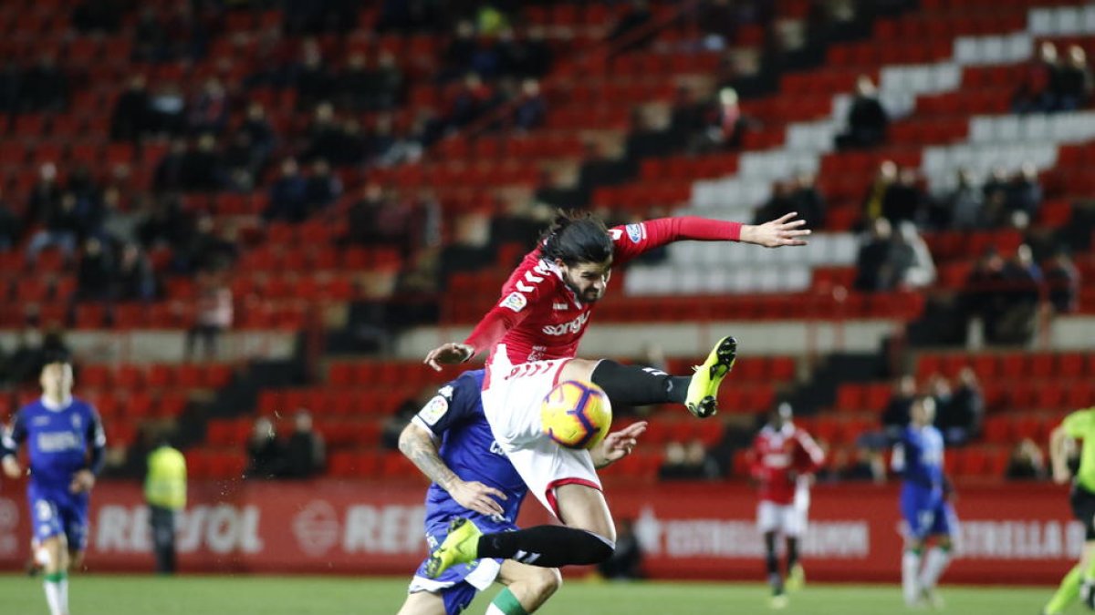 Pipa, durant el Nàstic-Córdoba