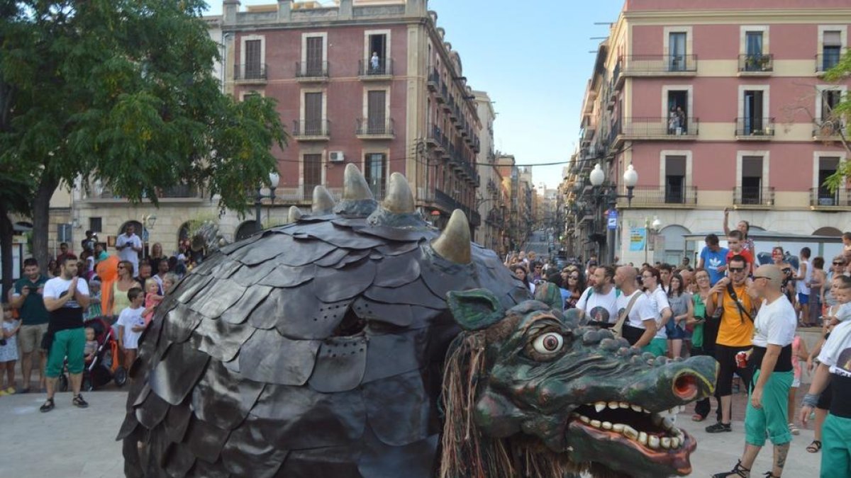 La Cucafera a la plaça dels Carros, en una imatge d'arxiu.