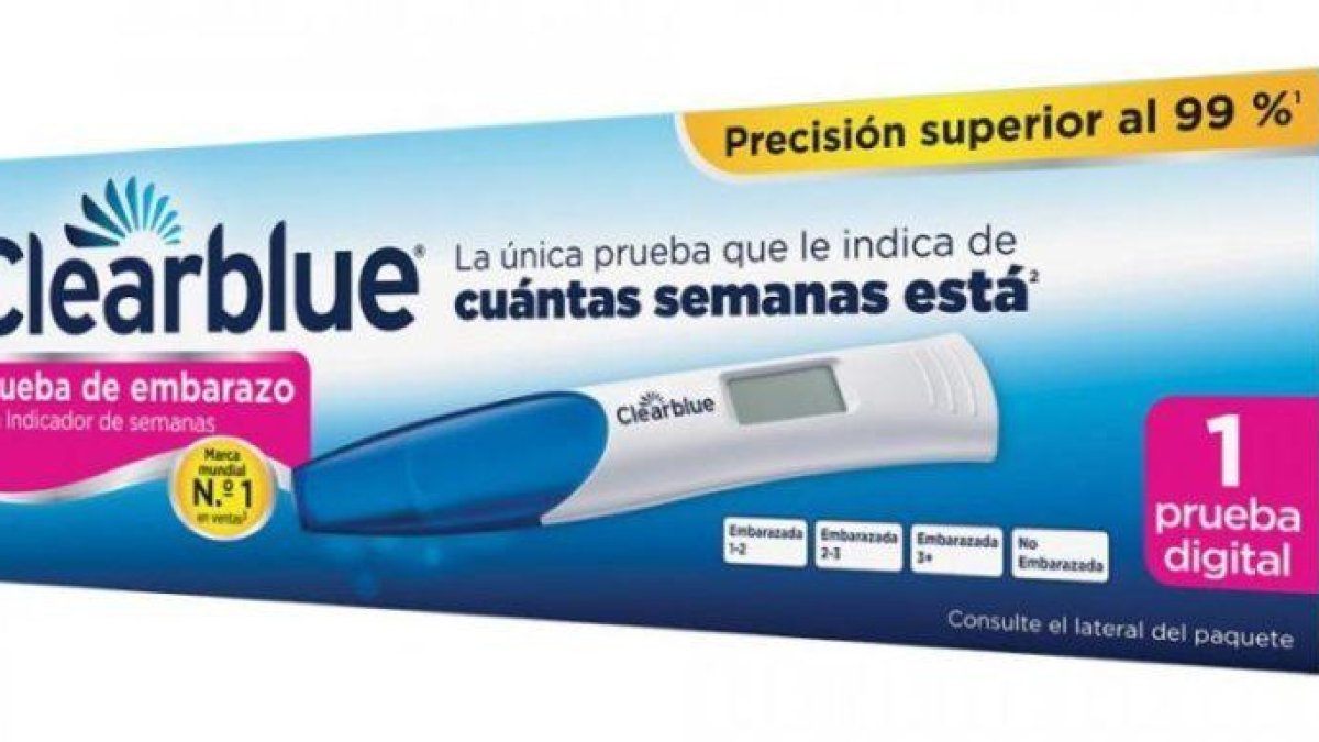 Imagen de un test de embarazo de ClearBlue